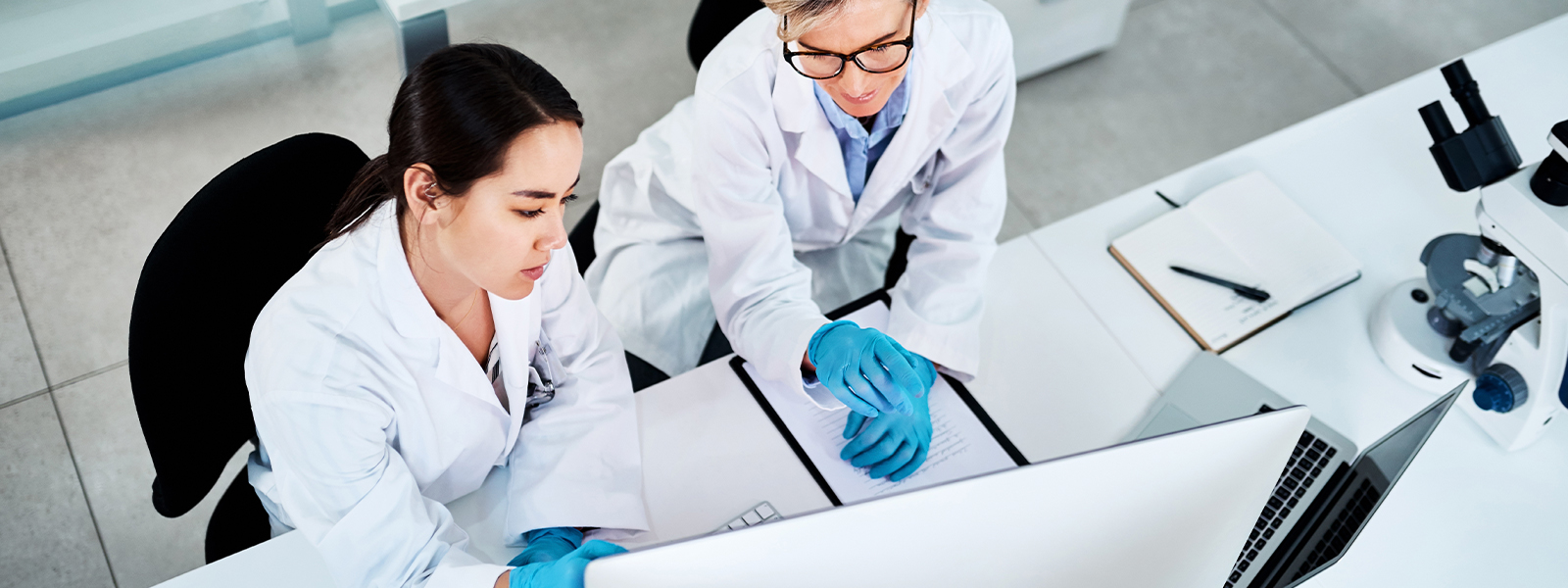 Hard-working women scientists