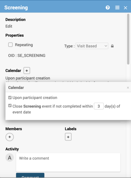 OpenClinica’s study calendaring OpenClinica’s study calendaring