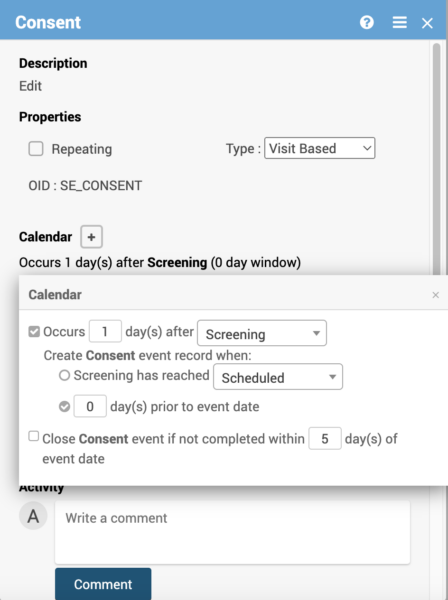OpenClinica’s study calendaring OpenClinica’s study calendaring