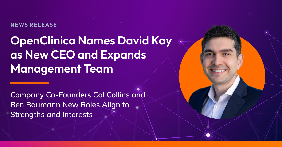 2025 OpenClinica Names David Kay as New CEO - hero